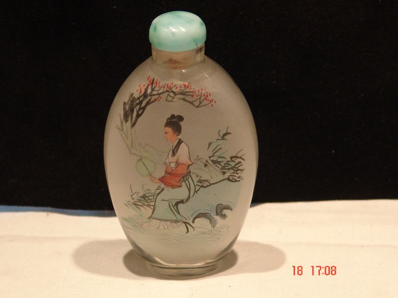 S55 Alte Hinter Glas Snuff Bottles